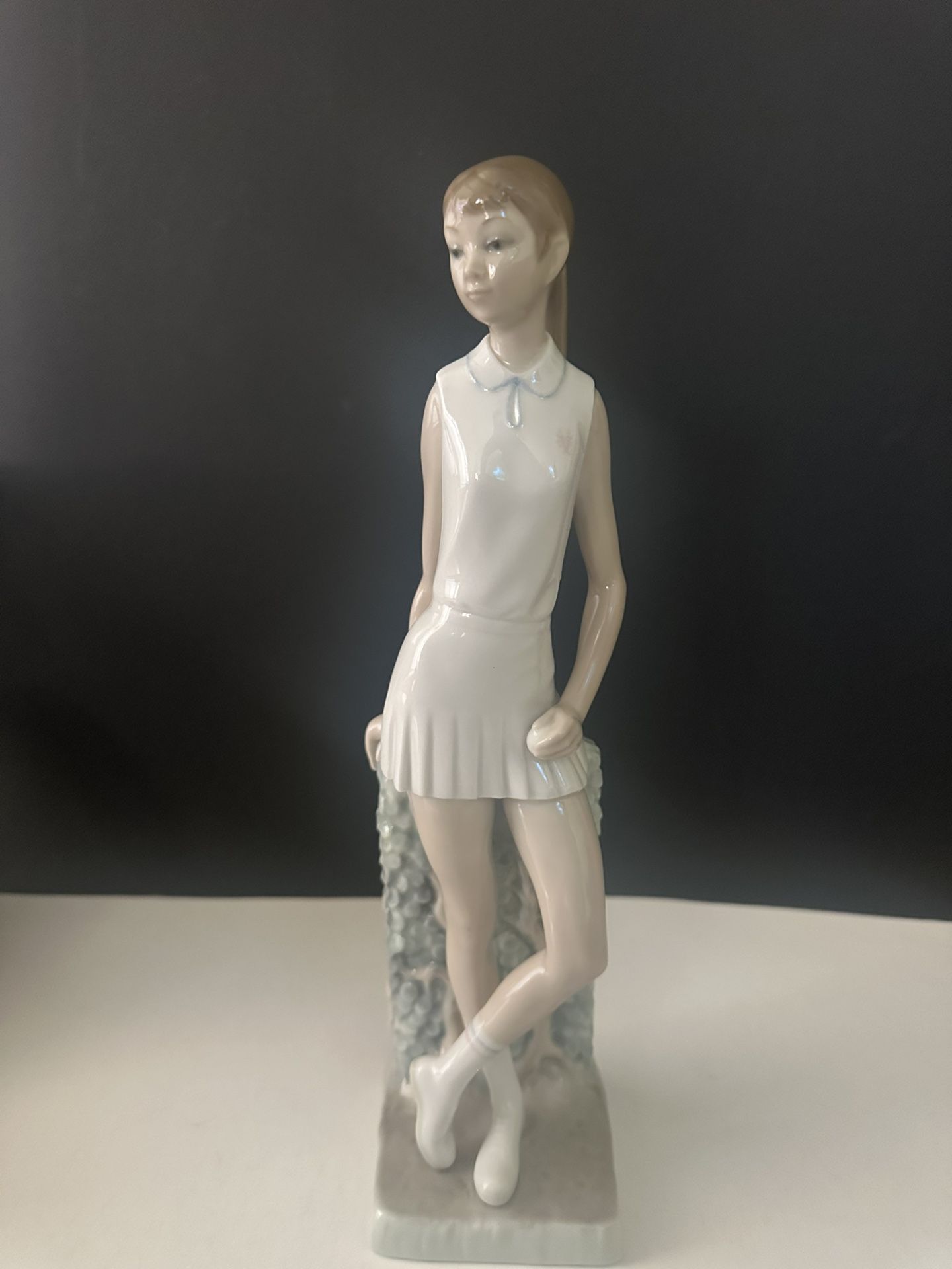 Lladro Tennis Girl Figurine