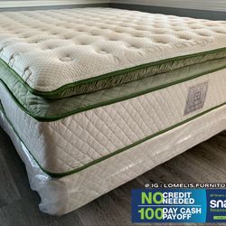 King Size Organic Hybrid Gel Pillowtop Mattress 