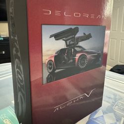 🔥Mattel Creations Hot Wheels X Delorean 1981 Dmc 12 & 2022 Alpha 5 Collector Set