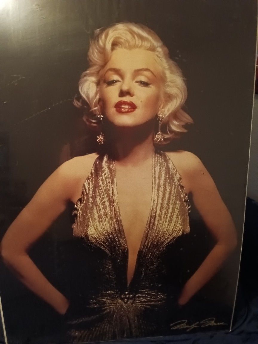 Marilyn Monroe Picture Boards N One In Black Frame