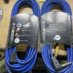 Pair of audio cords rca to jack New