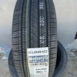 235/45/18 New Set Of Kumho EV Tires Installed