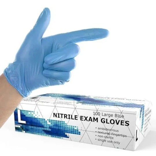Nitrile Disposable Gloves Powder & Latex Free Disposable Exam 1000 Per Case