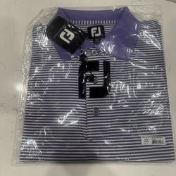 Golf FootJoy Purple&White Shirt (Medium)