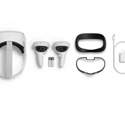 Oculus Quest 2 128 GB Advanced All-in-One Virtual Reality VR Gmaing Headset Set, White. 300$