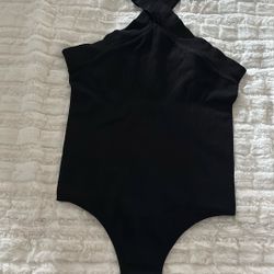 Black Seamless Bodysuit 