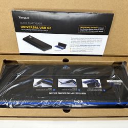 Targus Universal USB-3 Dual Video Docking Station W/ Power 