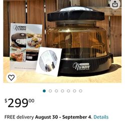 AMAZON PRICE $299 (SEE AD). XMAS SALE $75🎄🎄.  NEW 8QT AIR FRYER & INFRARED OVEN IN ONE.  🔥🔥.  FREE CARRYING CASE.  WAS $299.99!!   SALE $75 🔥🔥