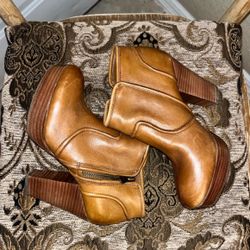 Gianni Bini Leather Ankle Boots 