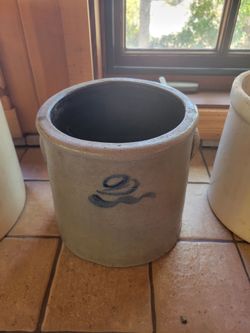 Antique Salt Glazed Stoneware Crocks
