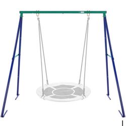 Clearance Metal Frame Full Steel Swing Stand, Hold up to 440 lbs, Saucer Swing NOT Included