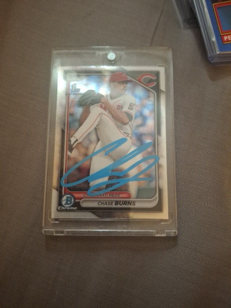 2024 Bowman Chrome - 1st Bowman Rookie Chase Burns Autograph (Hand Signed) 