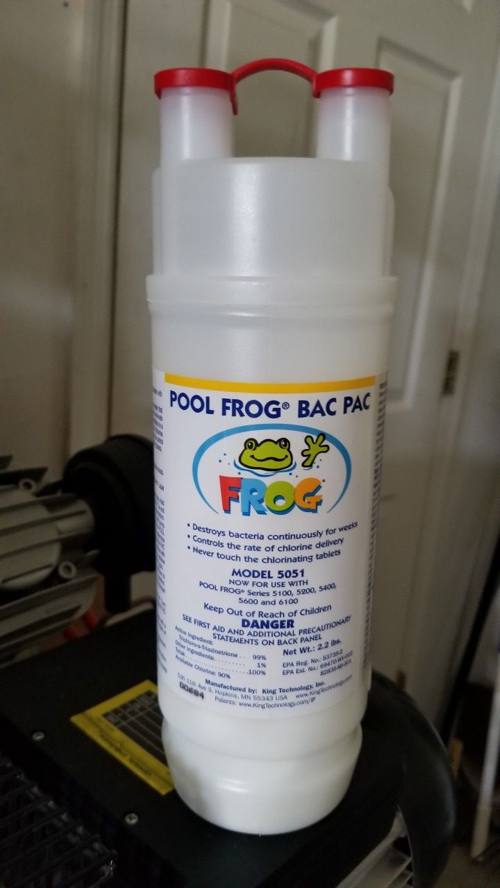 Pool frog bac pac chlorine.