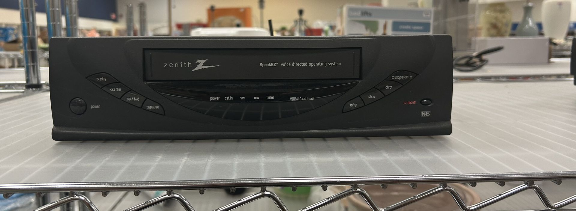 ZENITH VRB420 VHS VCR Player Recorder 4 Head HiFi, SpeakEZ- No Remote