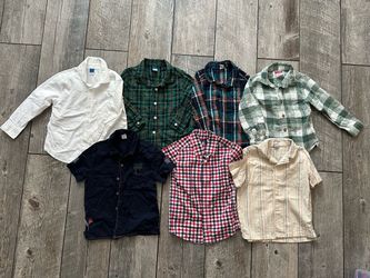 Bundle of 7 Boys Button-Up Shirts