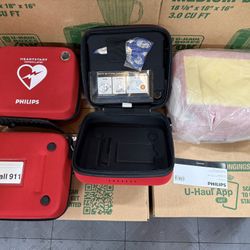 Philips - M3869A Vinyl Carrying Case for FR2 Series Phillips Heartstart Defibrillator
