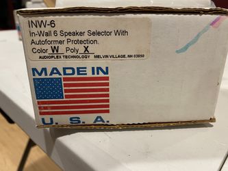 In wall 6 speaker selector