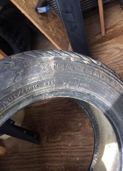 2- Douglas Extra-Trac 2 175/65R14 ms car or small trailer tires