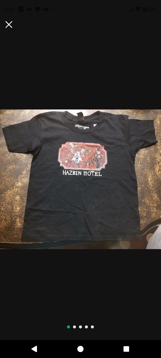 Gildan black XS Hazbin Hotel shirt (NWOT)