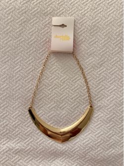 Charlotte Russe Gold Statement Necklace
