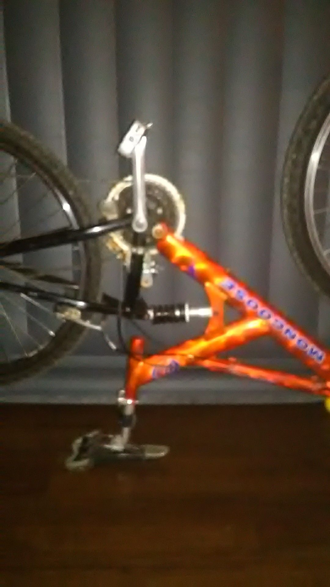 Orange mongoose mountain bike