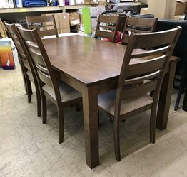 New Dining Set (Dining Table and Six Chairs). Financing Available