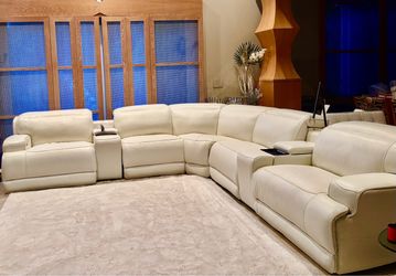 ***Moving Sale*** New White Leather Sectional