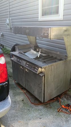 Commercial Marshall Air Fryer dump station food warming unit.