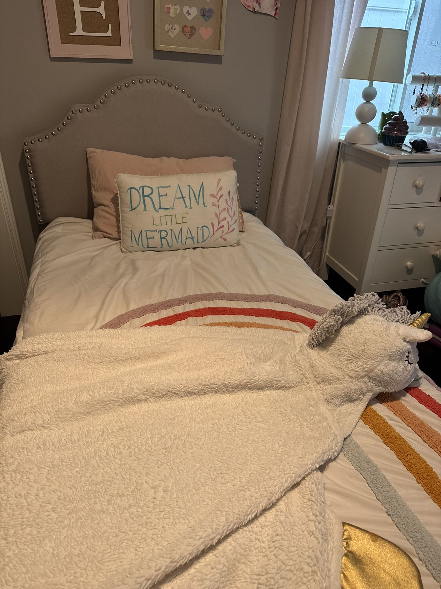 Upholstered Twin Bed