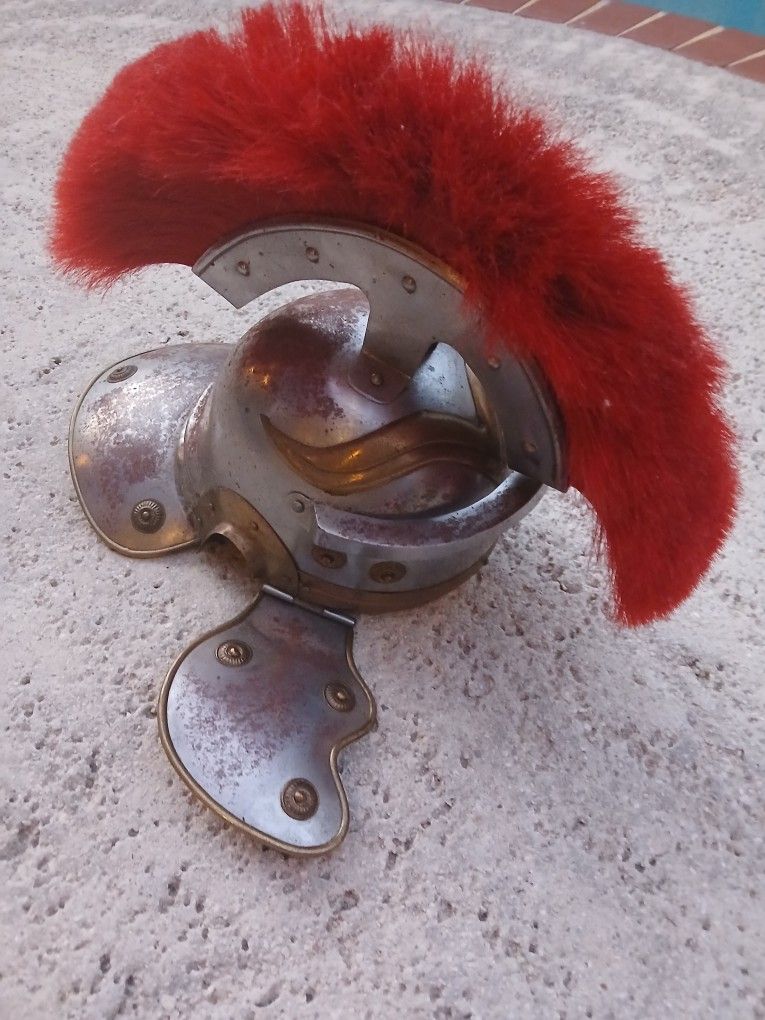 Roman Centurion Helmet with a red plume