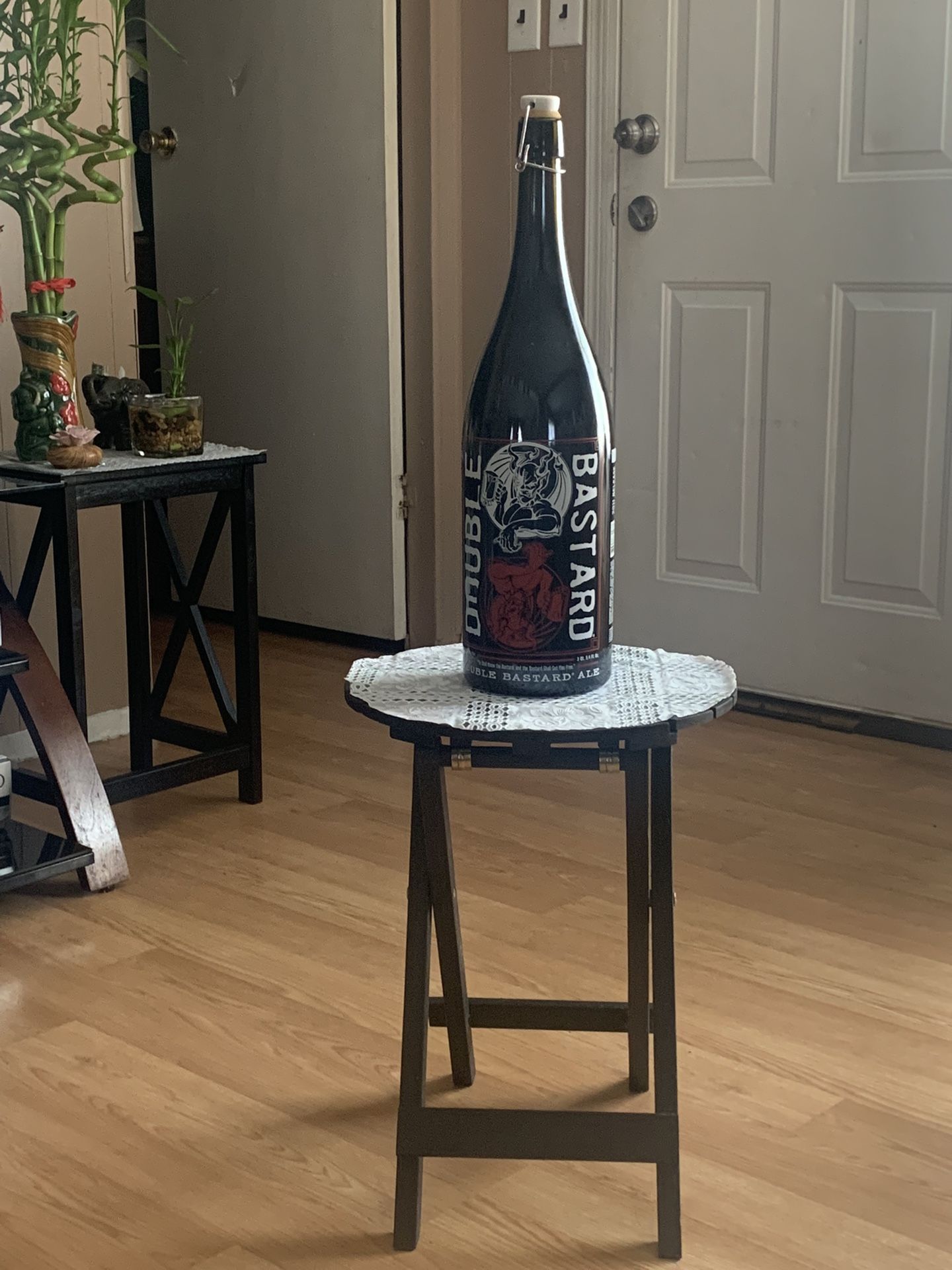 RARE COLLECTIBLE BOTTLE DOUBLE BASTARD ALE LARGE (EMPTY)