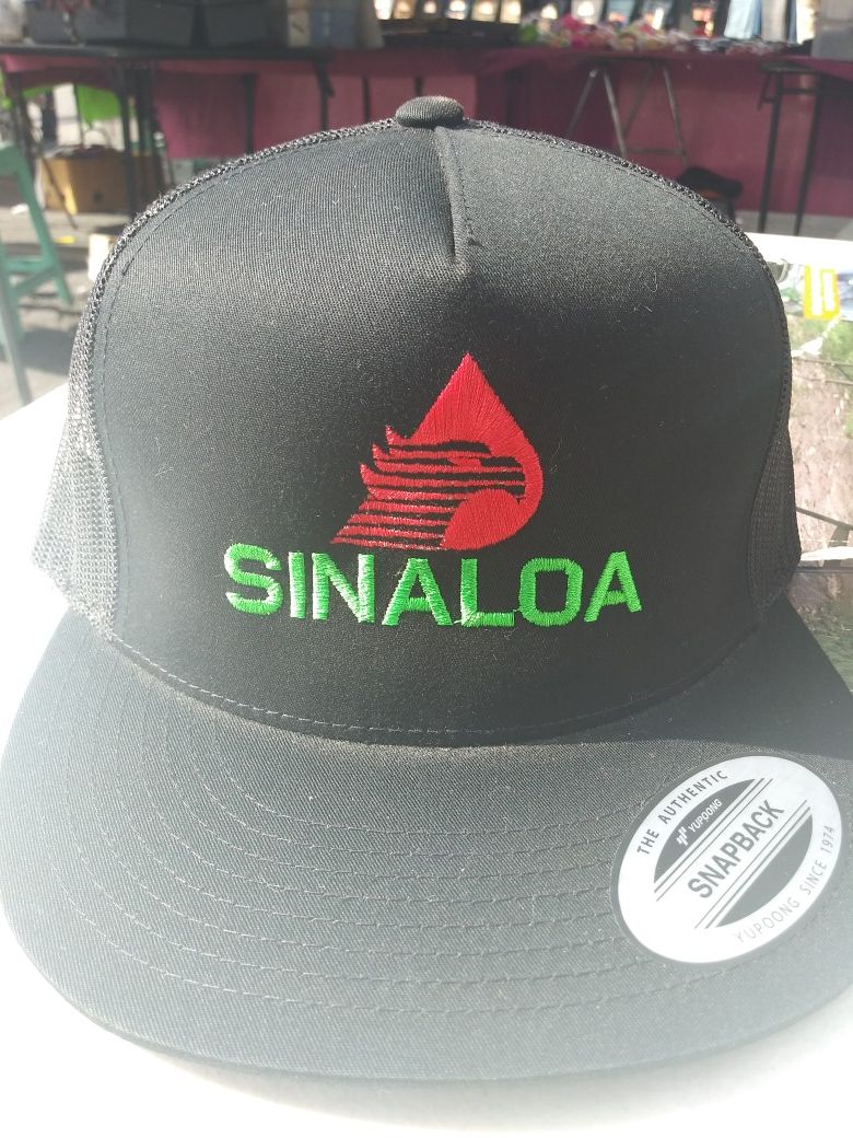 Snapback hats pemex style con estado de sinaloa