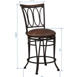 New 4 Chairs In The Box Francine Counter Stool Chair Brown $80.00 Per Chair