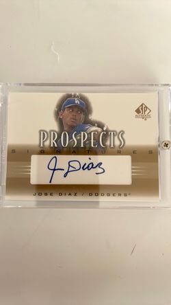 Jose Diaz Dodgers SP Authentic Prospects Signatures Auto Card