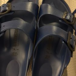 Dark Blue Birkenstocks 