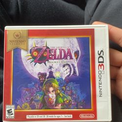 The Legend Of Zelda Majora’s Mask 3Ds Game + Super Paper Mario Sticker Star