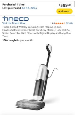 Tineco Floor ONE S5 Steam Wet Dry Vacuum