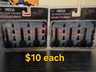 Neca head displays 10 each.