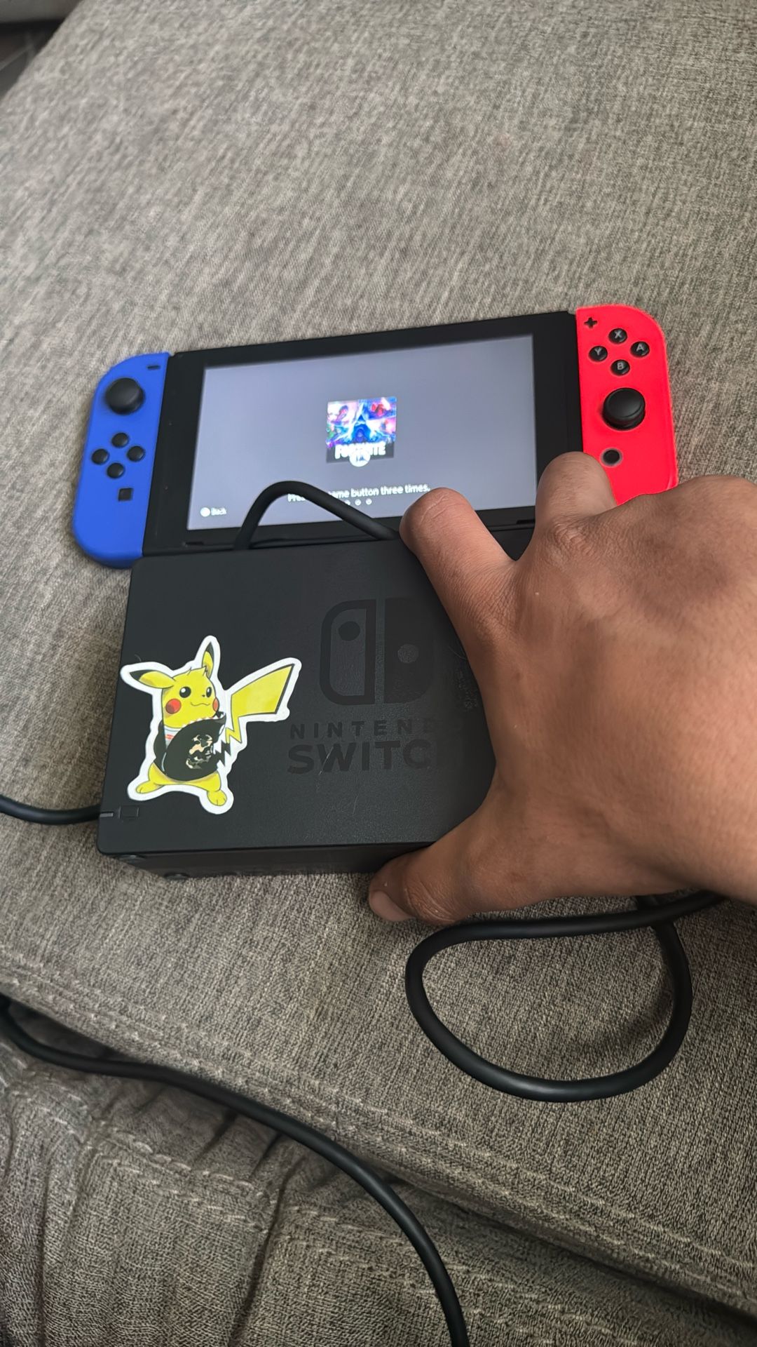 Nintendo Switch Lite With The Tv Box