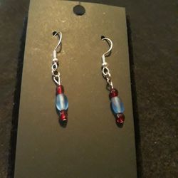 Small Handmade Dangle Earrings Sterling Silver Fishhook 