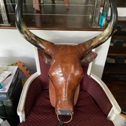 Handcrafted Guatemalan bull head