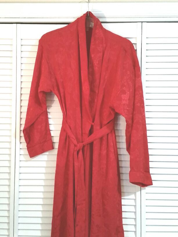 Victoria secret red long robe Sz Med/Large