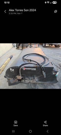 72" Bobcat Skidsteer Sweeper 
