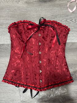 Halloween red corset