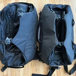 NEW Black Osprey Porter 30 Travel Backpack. 