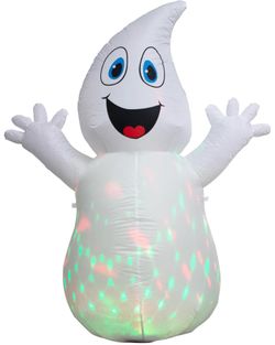 NEW Halloween 5FT Friendly Ghost with Rotating Color Lights
