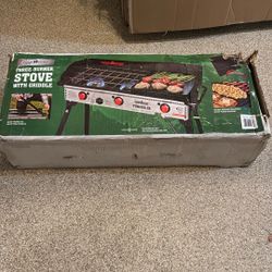 Camp chef Three Burner Stove With Griddle