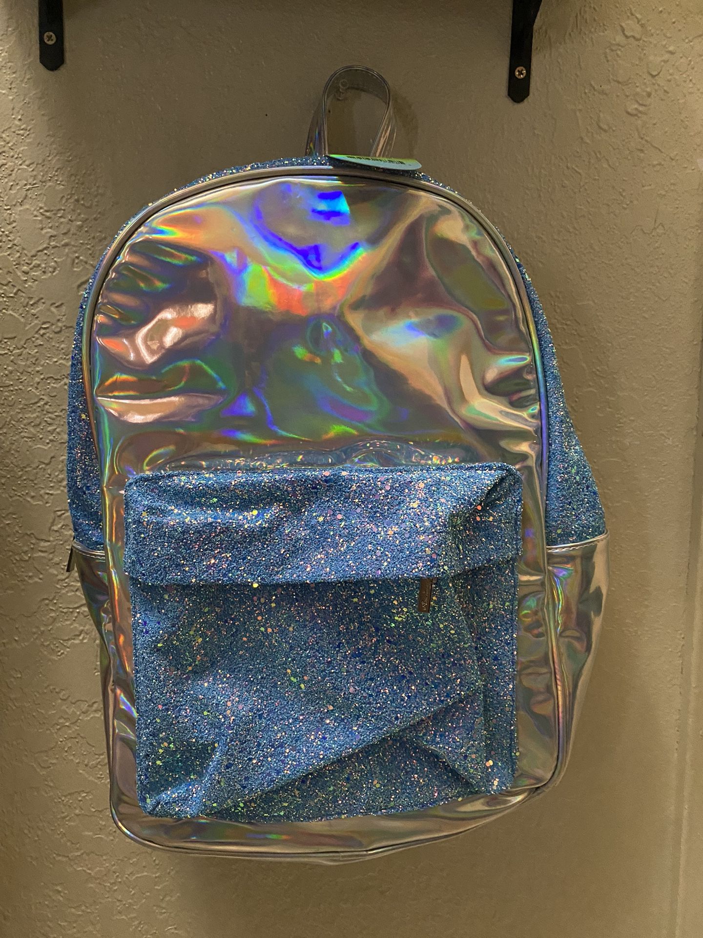 American Jewel Silver Large Backpack 