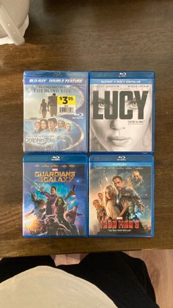 Blu-Ray movies $5 each or all for $12