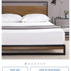 King Platform Bed New In Box. Mattres And Deliver Available.